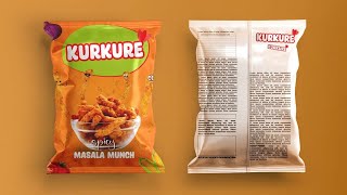 kurkure Packaging Design in Illustrator Tutorial