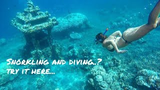 Amed Karang asem a nice Snorkling and diving place in Bali #droneview