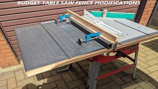 Table Saw Fence Modifications Upgrades.