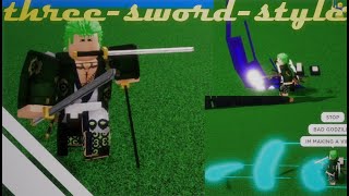 One piece THREE SWORD STYLE in build a boat! (Zoro) | Roblox Build a Boat Blox fruits