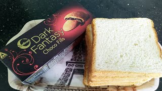 Dark fantasy bread snacks | 5 minute snacks recipe at home | 5 minute snacks with bread