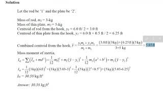 Mass moment of inertia Example