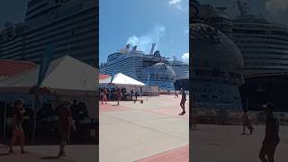 Ketemu tiga perusahaan besar kapal pesiar RCCL+Carnival+NCL di St.Marteen