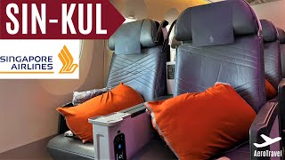 SINGAPORE AIRLINES PREMIUM ECONOMY SEAT | AIRBUS A350 | SINGAPORE - KUALA LUMPUR | TRIPREPORT UHD