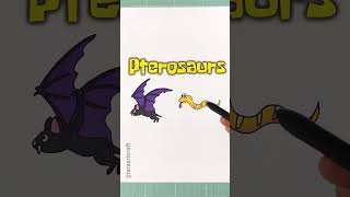 Bats + Snakes = Pterosaurs  🦇 +  🐍 =  🦕 #artandcraft #funny