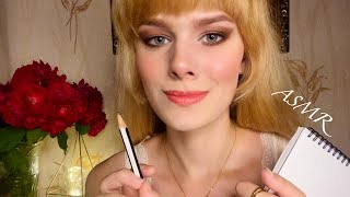 АСМР💕можно я НАРИСУЮ ТВОЙ ПОРТРЕТ?💕ASMR i paint your portrait🌸тихий голос, soft voice