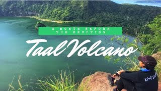 TAAL VOLCANO | A month before the eruption | Red Lava | Taal Lake