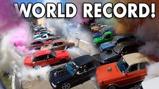 THE *BIGGEST* BURNOUT EVER DONE! A new Guinness World Record Set!