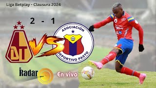 Deportes Tolima Vs Deportivo Pasto - En Vivo