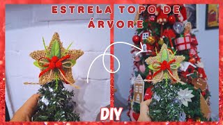 Estrela rústica para árvore de Natal