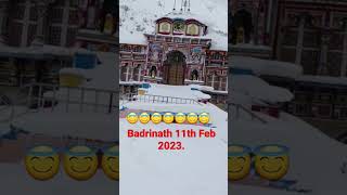 Badrinath 11th Feb 2023 #viral #shorts #vlog #trending #kedarnath #shortvideo#badrinath #viralshorts