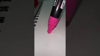 Activating Pink Posca Marker | Super Zoom | #posca #poscamarker #pink