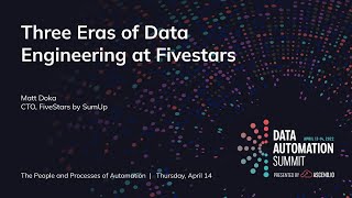 Three Eras of Data Engineering at FiveStars with Matt Doka of FiveStars by SumUp