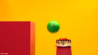 Bowling Ball vs Cake | giffgaff | 1 of 4