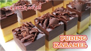 puding karamel coklat