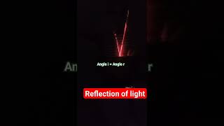 Reflection of light 🔦 | ऐसे होता है प्रकाश का परावर्तन #shorts