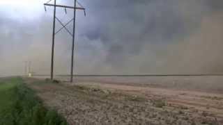 7/16/14 Stratford TX Supercell outflow winds.