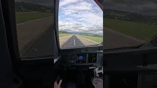 Airbus A321 landing in Sochi cockpit view