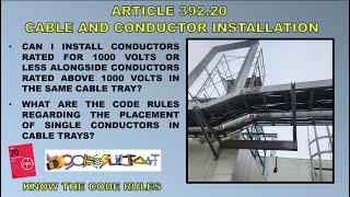 SECTION 392.20. CABLE AND CONDUCTOR INSTALLATION -NEC 2023