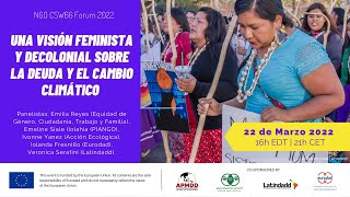 Una visión feminista y decolonial sobre la deuda y el cambio climático