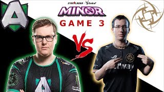 Alliance vs NiP Game 3 Highlights /Upper Bracket /Bo3/ Starladder ImbaTV Dota Minor 2019 Season 2