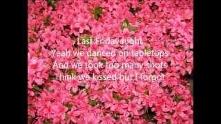 Katy Perry - Last Friday Night (Lyrics)