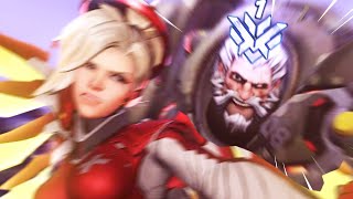 TOXIC #1 TANK PLAYER *HATES* MERCY MAINS?! - Overwatch