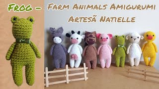 Frog Amigurumi Farm Animals - Artesã Natielle