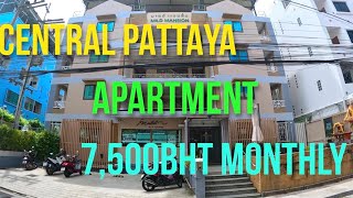 GREAT VALUE CENTRAL PATTAYA APARTMENT 7,500BHT MONTHLY Mild By R’s Mansion *Details In Description*