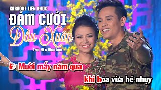 Karaoke Liên Khúc Đám Cưới Đầu Xuân, Mùa Xuân Lá Khô - Trúc Mi & Nhật Lâm