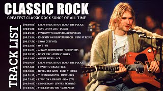 Guns N' Roses, Bon Jovi, Metallica, ACDC, U2, Queen, Aerosmith | Classic Rock 70s 80s 90s Full Album