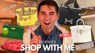 COME HERMES LUXURY SHOPPING WITH ME.. | RARE Birkin & Kelly bags, Birkin 25 Cargo..