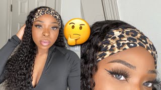 Trying A Headband Wig With No Edges Left Out! Curlyme Hair