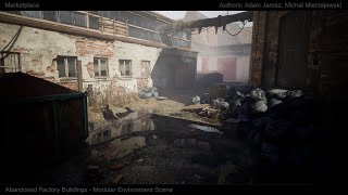 [UE4][SCANS] Abandoned Factory Buildings - Flythrough