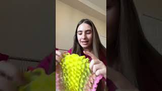 unboxing a high fashion spiky popcorn top