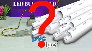 How To Make LED Bulb Stand With PVC Pipe At Home Made || @usman_official_channel