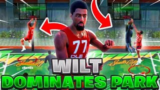 I Take My Wilt Chamberlain Build to the Park | NBA2K22 Next Gen | Best Big Man Build | DOMINANT