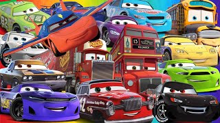 Looking For Disney Cars Lightning McQueen, Hudson Hornet, Luigi, Bobby Swift, Francesco, Chick Hicks