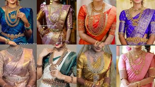 Latest Bridal Saree Collections 2022 |Pattu Saree and Blouse designs|Latest color combination sarees