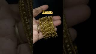 Shine Bright with These Gorgeous Metallic Bangles Set | WhatsApp 7075551297 #bangles #1gramgold