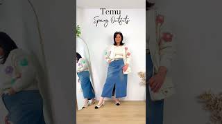 Spring transitional outfits from TEMU