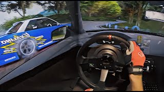 Assetto Corsa DRIFT on Touge road w/Triple Screen Setup - Helmet POV