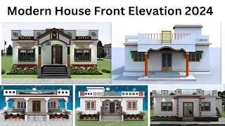 Single Floor House Front elevation 2024 Modern House Front Elevation 2024