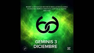 🌲 GEMINIS 3 DE DICIEMBRE #horoscopo #leydesignos #signoszodicales #aspectosastrologicos