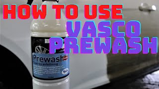 How to use Vasco Prewash contactless tar remover?