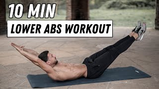 10 MIN LOWER ABS WORKOUT | No Equipment | Rowan Row