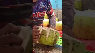 Unique Coconut Peeling - Fruit Cutting Skills #shorts #fantastic #satisfying #coconut