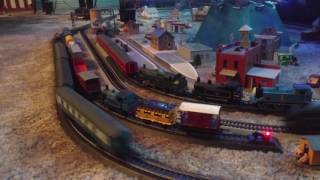 Christmas tree Running Session with my GWR 6000 King George V, LNER A4 Mallard, and LBSC E2.