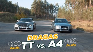 „Audi“ dragas: TT prieš „A4”