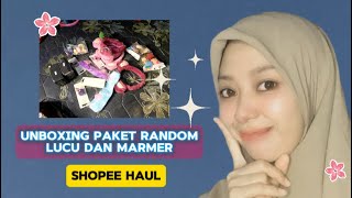 Unboxing paket random dan murmer||| Shopee Haul